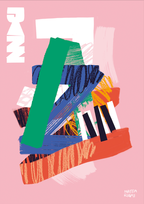 "Abstract jazz poster 02"